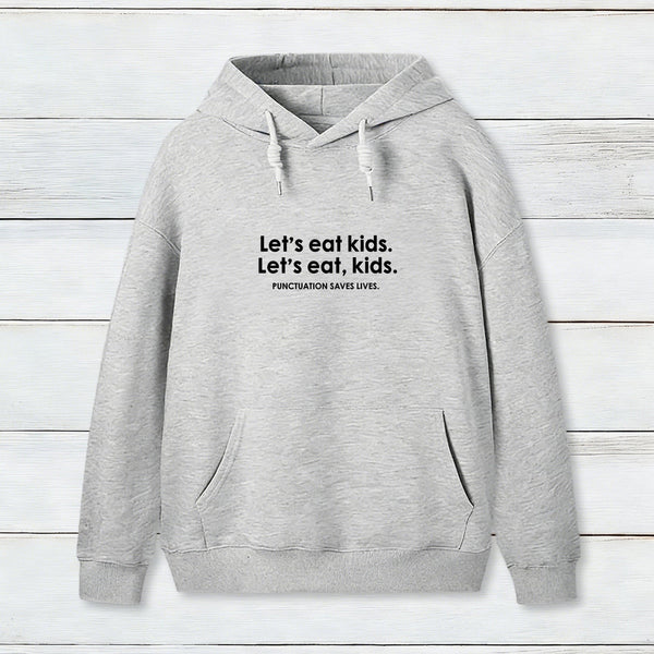 Punctuation Saves Lives Funny Nerd Hoodie