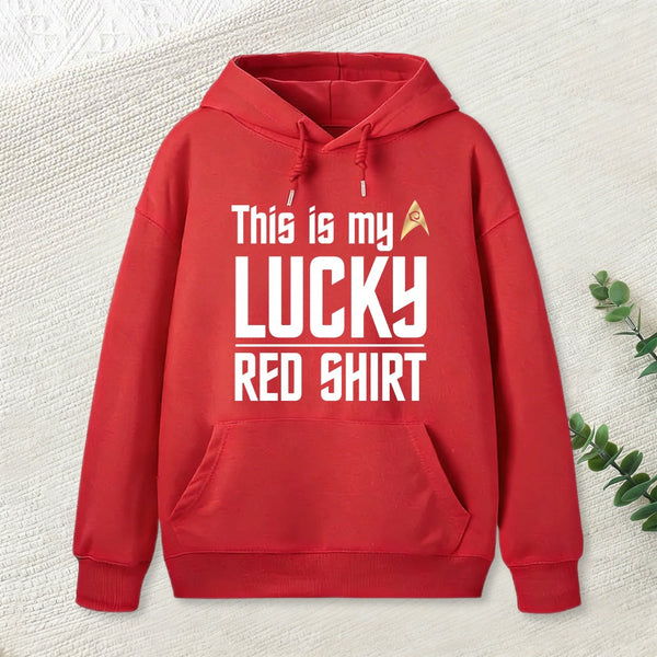 The Original Series This Is My Lucky Red Shirt Inkestyle Hoodie