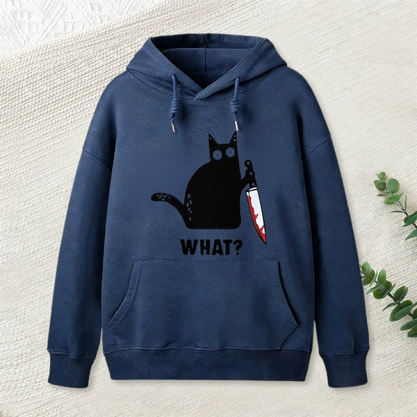 What Cat Funny Hoodie