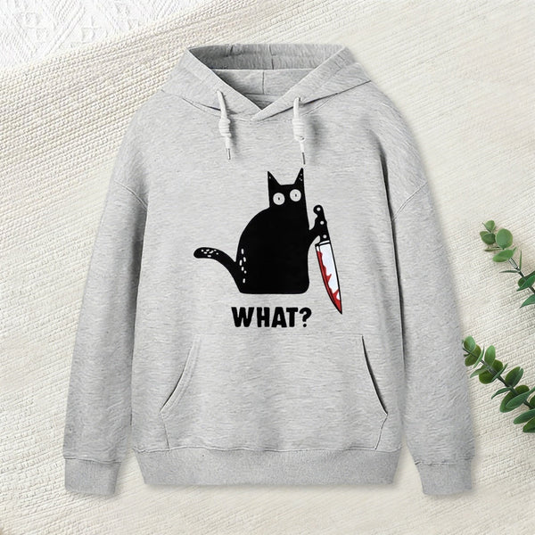 What Cat Funny Hoodie
