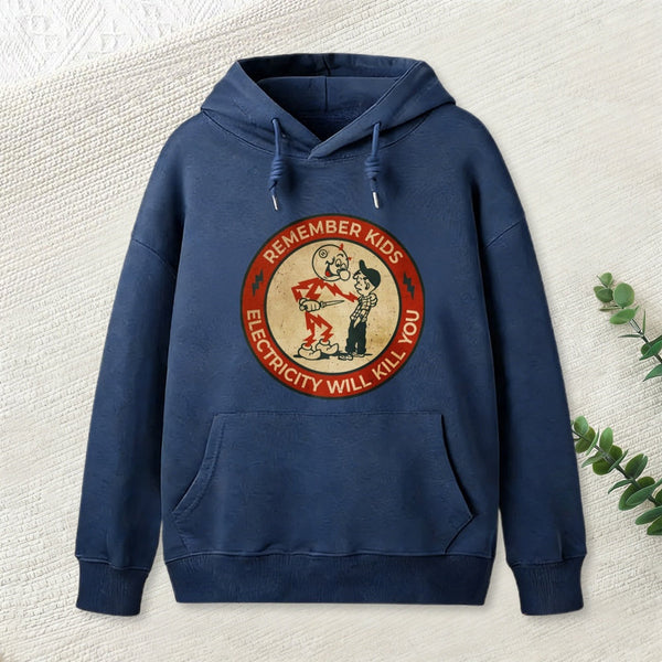 Electricity Will Kill You Kids Inkestyle Hoodie
