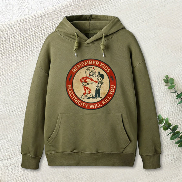 Electricity Will Kill You Kids Inkestyle Hoodie