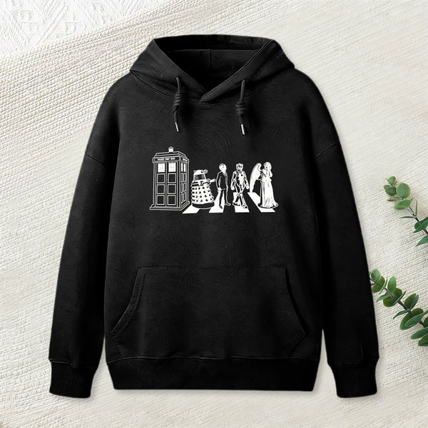 Beatles/dr Who Geek Hoodie