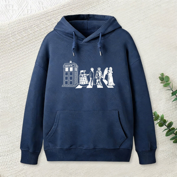 Beatles/dr Who Geek Hoodie