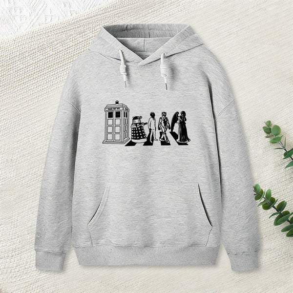 Beatles/dr Who Geek Hoodie