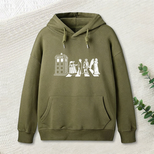 Beatles/dr Who Geek Hoodie