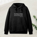 Einstein Quotes Two Things Are Infinite Nerd Hoodie