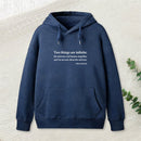 Einstein Quotes Two Things Are Infinite Nerd Hoodie