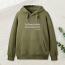 Einstein Quotes Two Things Are Infinite Nerd Hoodie