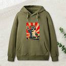 Rock Music Cat Vintage Geek Hoodie